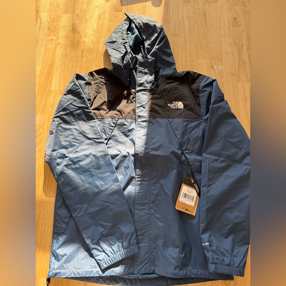 THE NORTH FACE MENS ANTORA JACKET SHADY BLUE SIZE MEDIUM